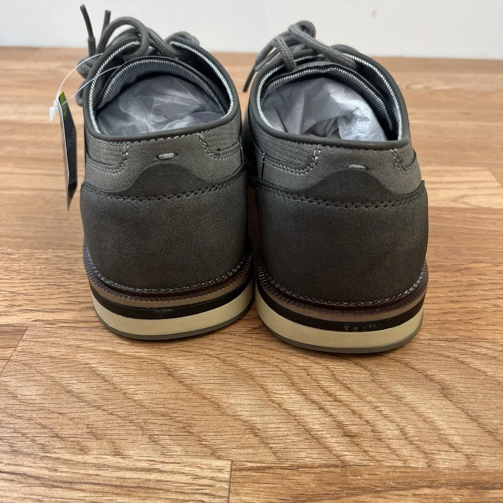 Sonoma Freer Men's Dress Shoes in Slate Gray Size 9.5 Lace up Faux‎ Suede NEW